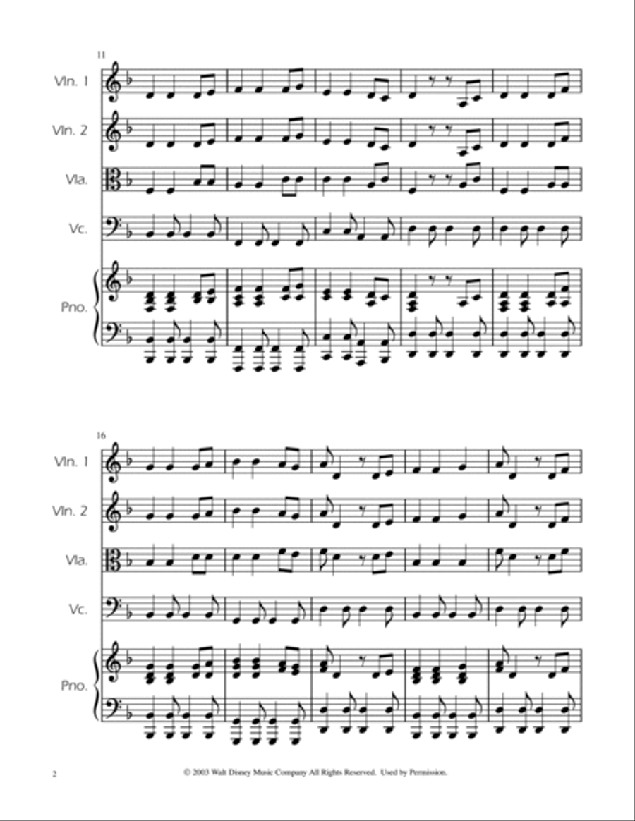 He's A Pirate String Quartet scores gallery preview page 2