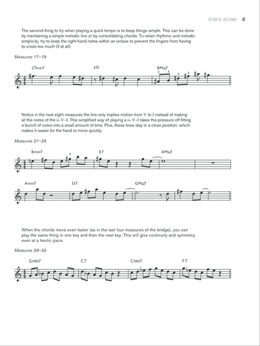 Sitting In -- Jazz Piano Piano Method scores gallery preview page 11