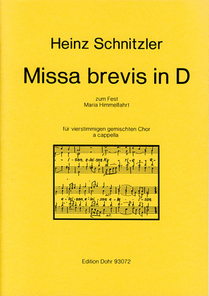 Missa brevis in D für vierstimmigen gemischten Chor a cappella (1993) (zum Fest Maria Himmelfahrt)