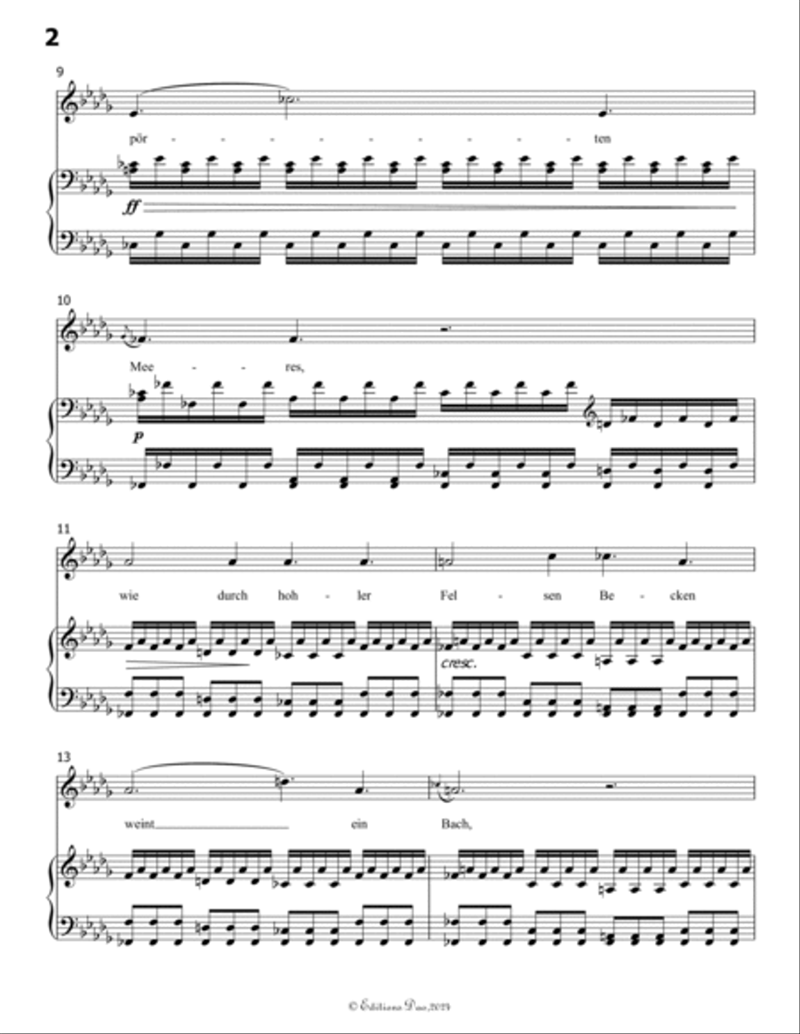 Gruppe aus dem Tartarus, by Schubert, Op.24 No.1, in D flat Major Voice scores gallery preview page 4
