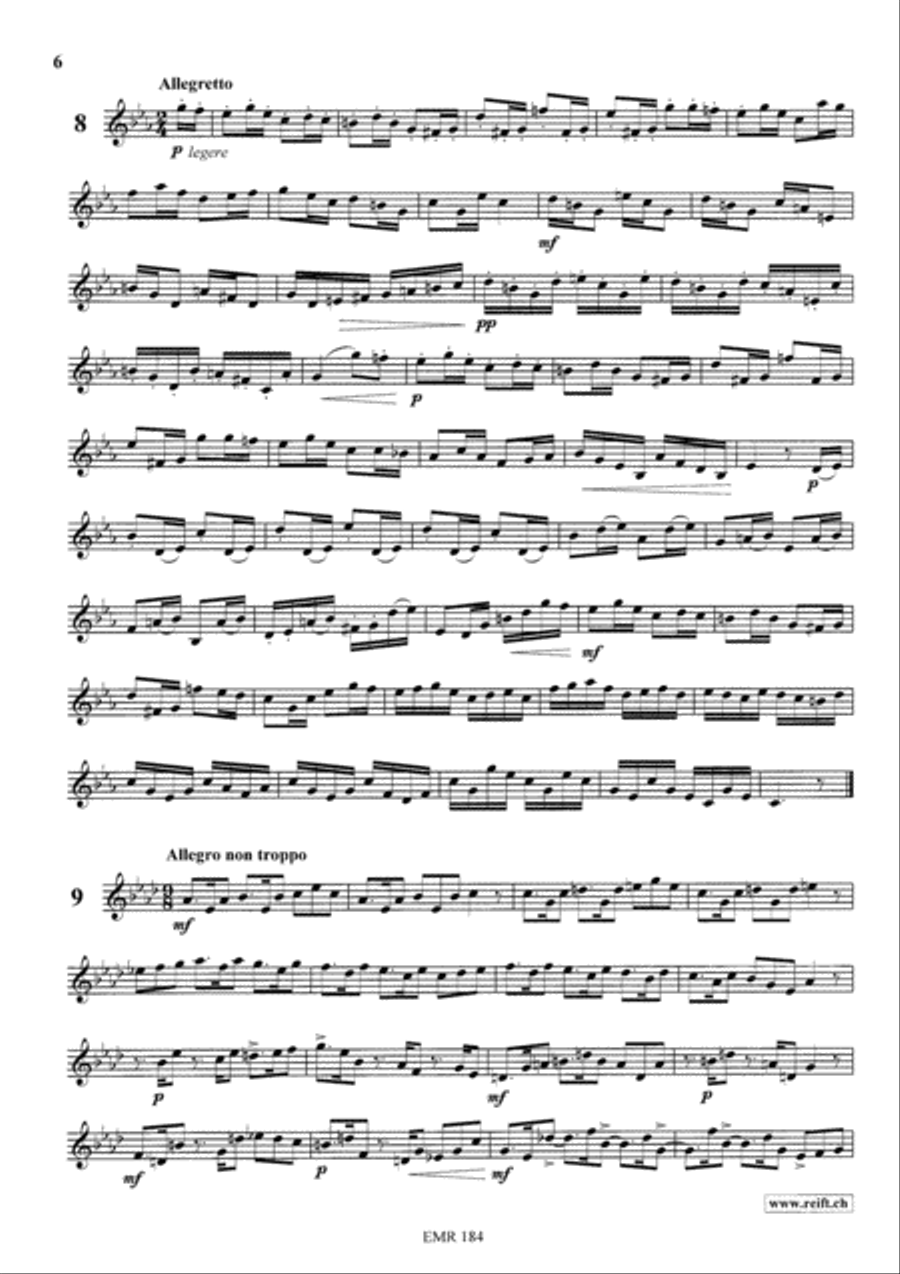 24 Melodic Studies Clarinet Solo scores gallery preview page 7