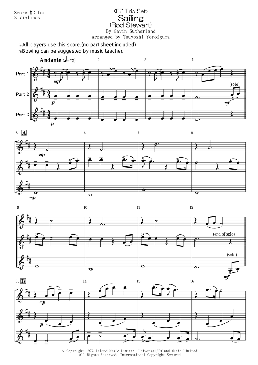 Sailing Brass Ensemble scores gallery preview page 3