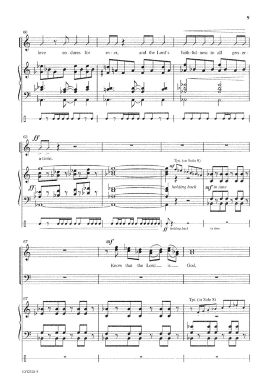 Psalm 100 4-Part scores gallery preview page 10