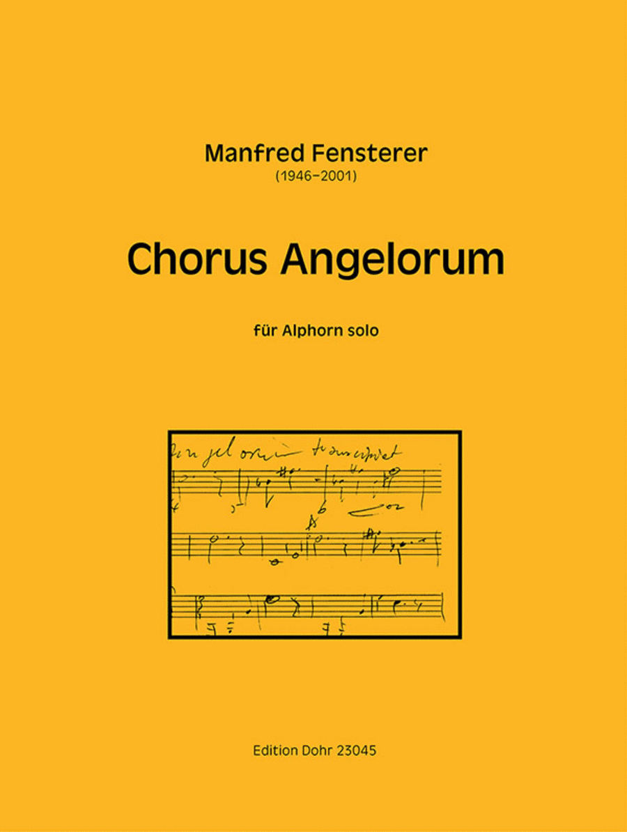 Chorus Angelorum für Alphorn solo (1996) Choir scores gallery preview page 1