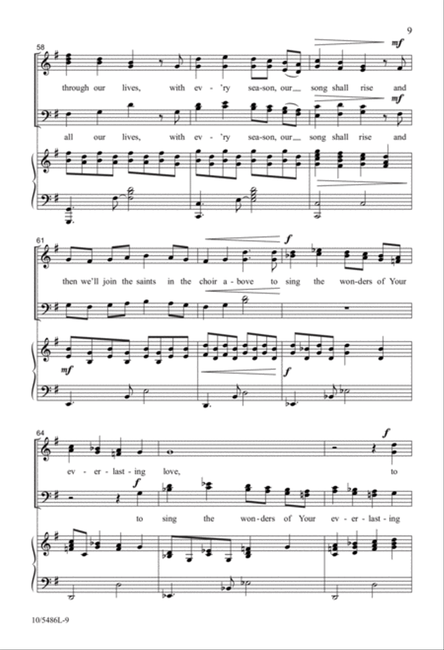 A Million Notes A Million Notes 4-Part scores gallery preview page 9