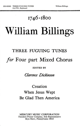 Book cover for Three Fuguing Tunes