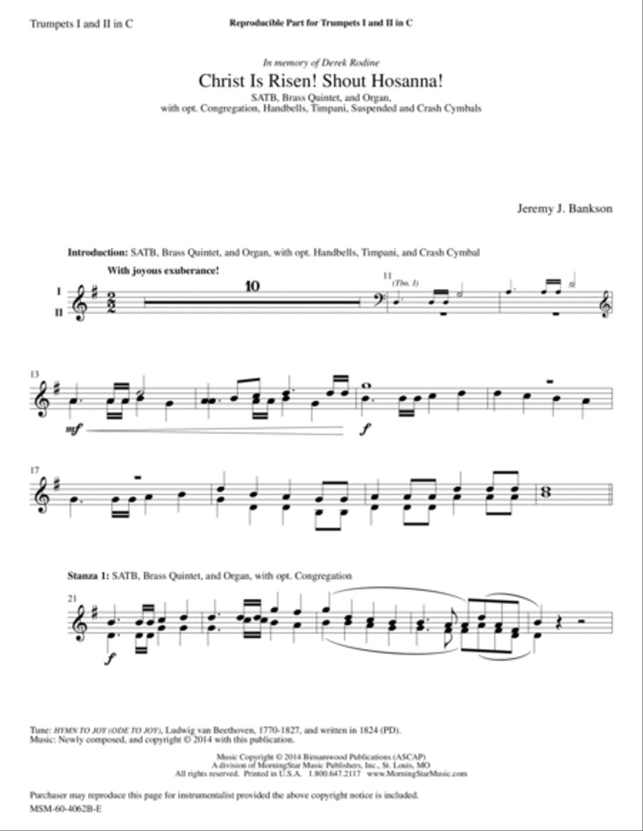 Christ Is Risen! Shout Hosanna! Choir scores gallery preview page 6