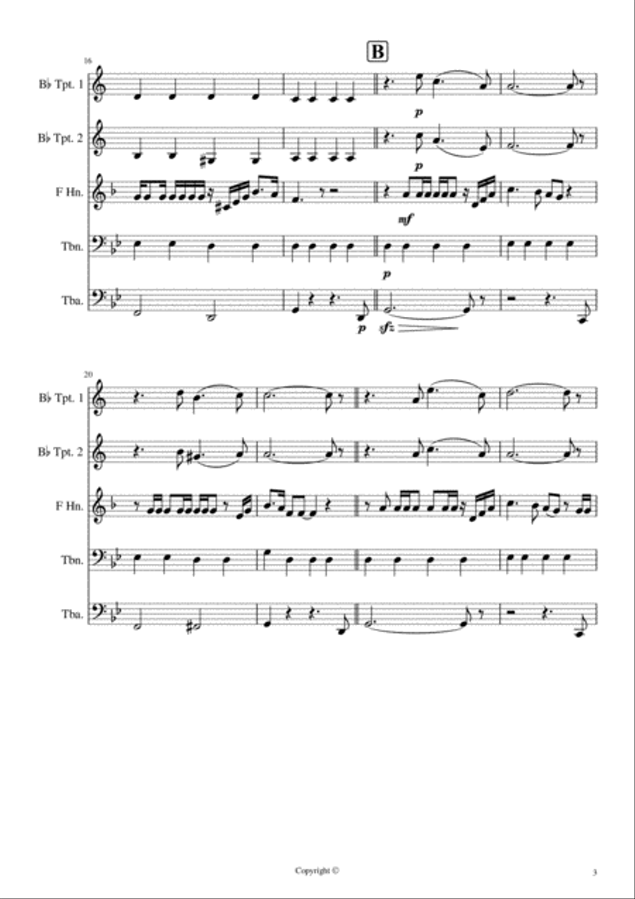 Caruso Brass Ensemble scores gallery preview page 3