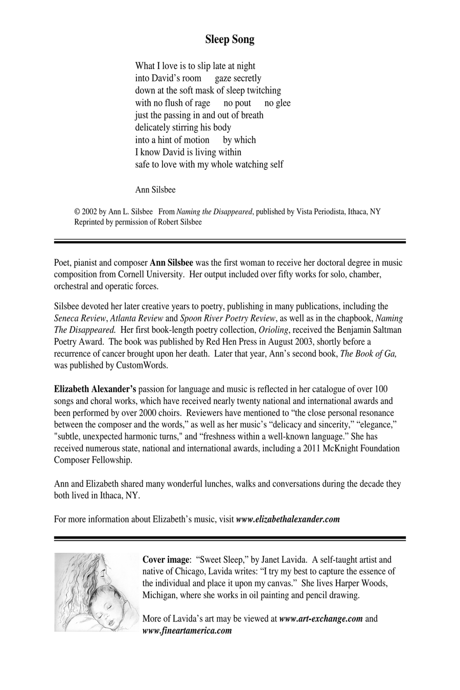 Sleep Song Alto Voice scores gallery preview page 4