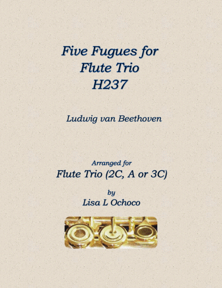 Five Fugues H237 for Flute Trio (2C, A; Opt 3rd C) image number null