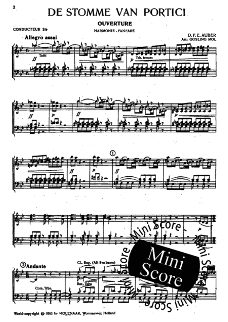 De Stomme van Portici Concert Band scores gallery preview page 4