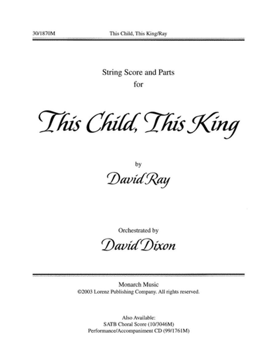 This Child, This King - String Score and Parts