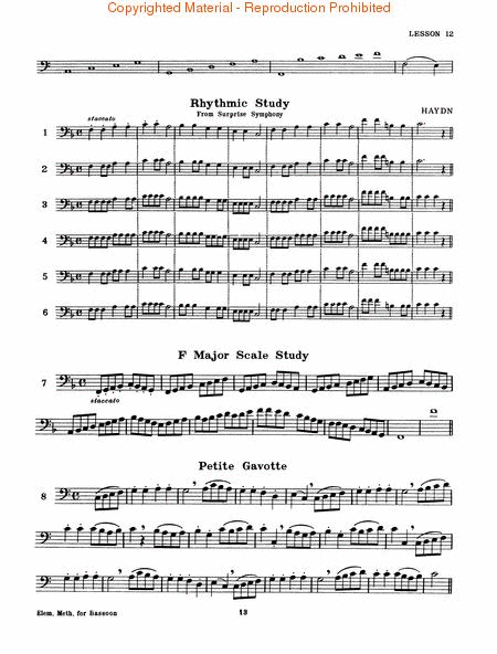 Rubank Elementary Method – Bassoon