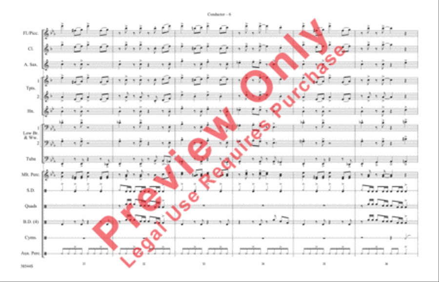 Great Balls of Fire Marching Band scores gallery preview page 7