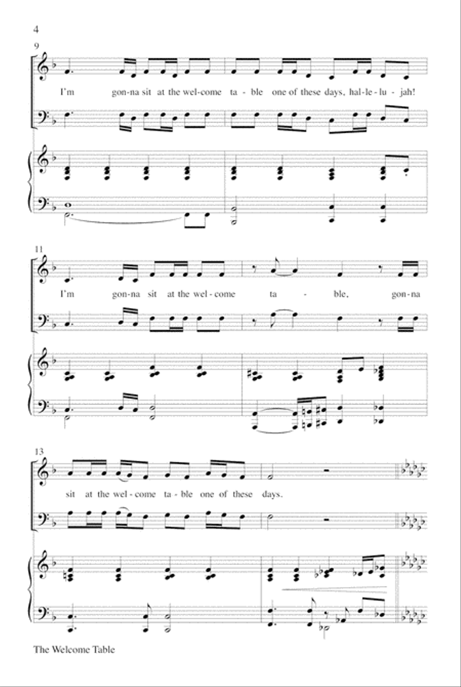 The Welcome Table Choir scores gallery preview page 4