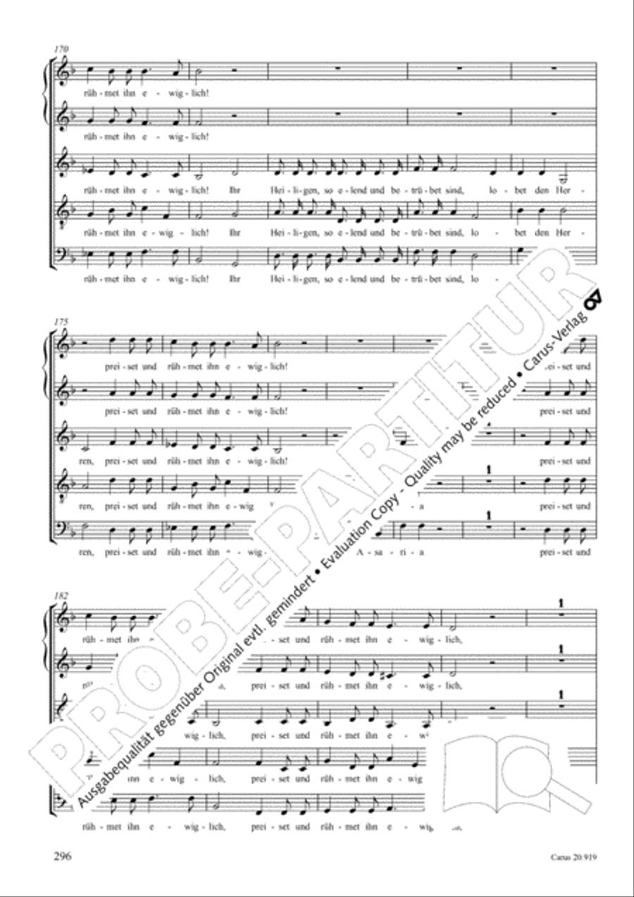 Opera varia I. Works with 1-7 parts (Complete edition, vol. 19) [Werke mit 1-7 obligaten Stimmen] Score scores gallery preview page 353