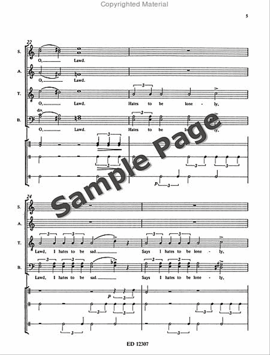 I Dream a World 4-Part scores gallery preview page 8