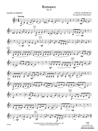 Romance, Op. 40: 2nd B-flat Clarinet