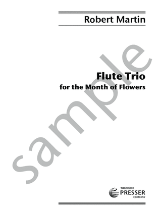 Book cover for Flute Trio for the Month of Flowers
