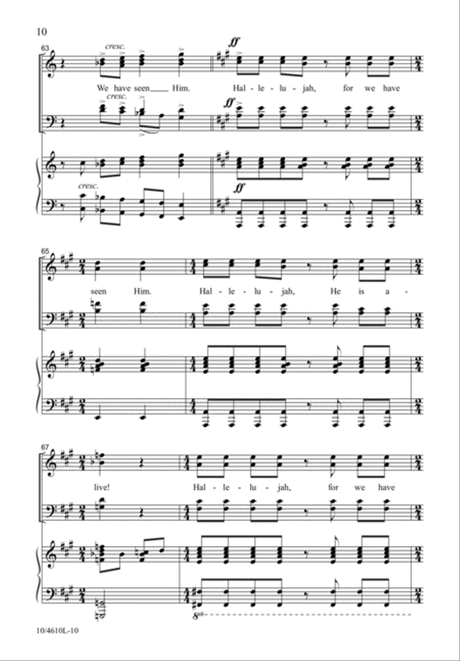 We Have Seen the Lord 4-Part scores gallery preview page 11