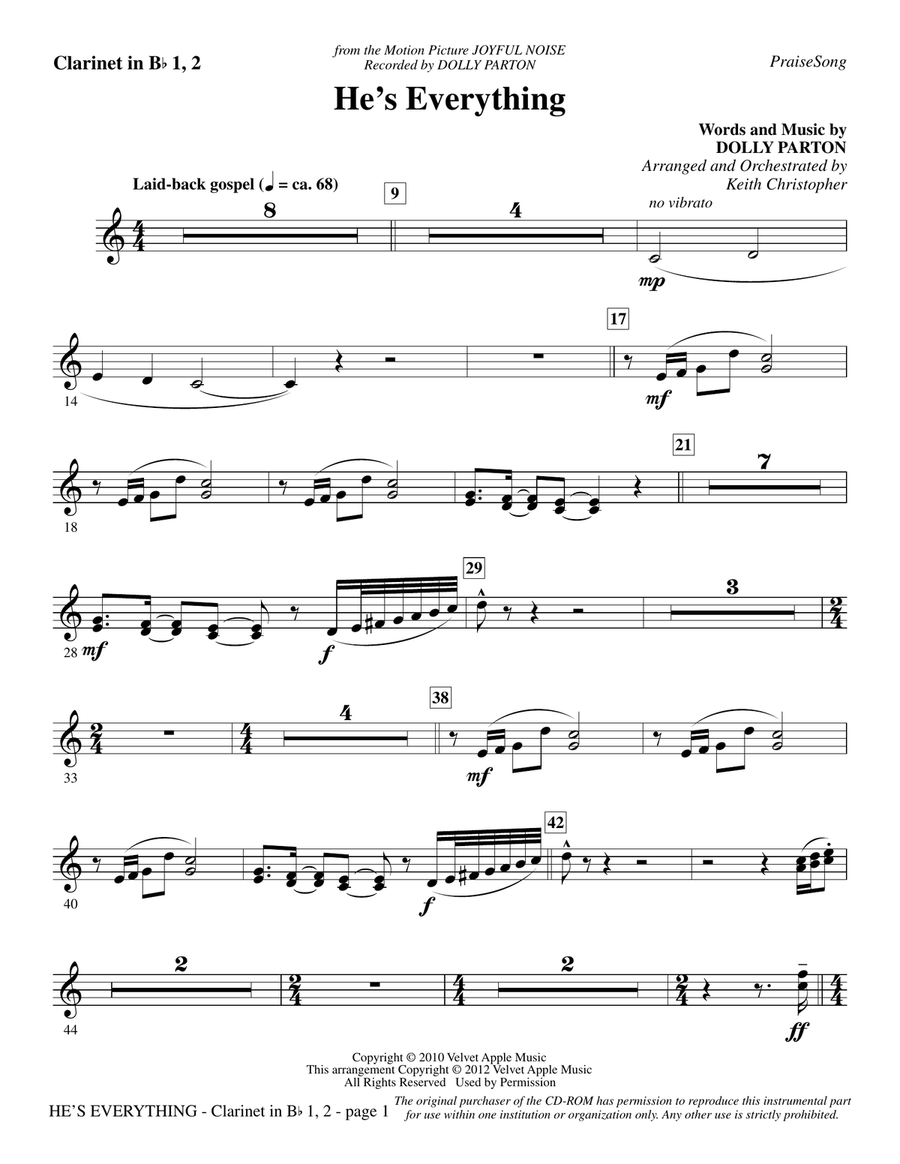 He's Everything - Bb Clarinet 1 & 2