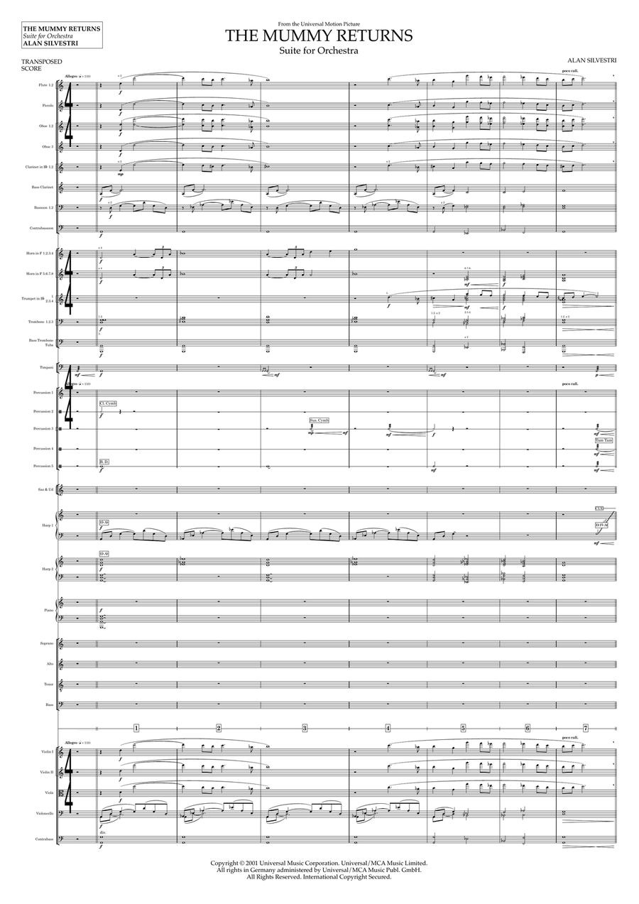 The Mummy Returns Full Orchestra scores gallery preview page 4
