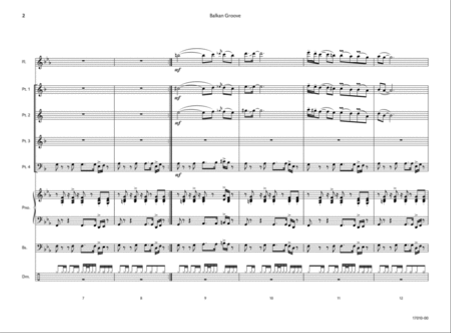 Balkan Groove Woodwind Ensemble scores gallery preview page 3