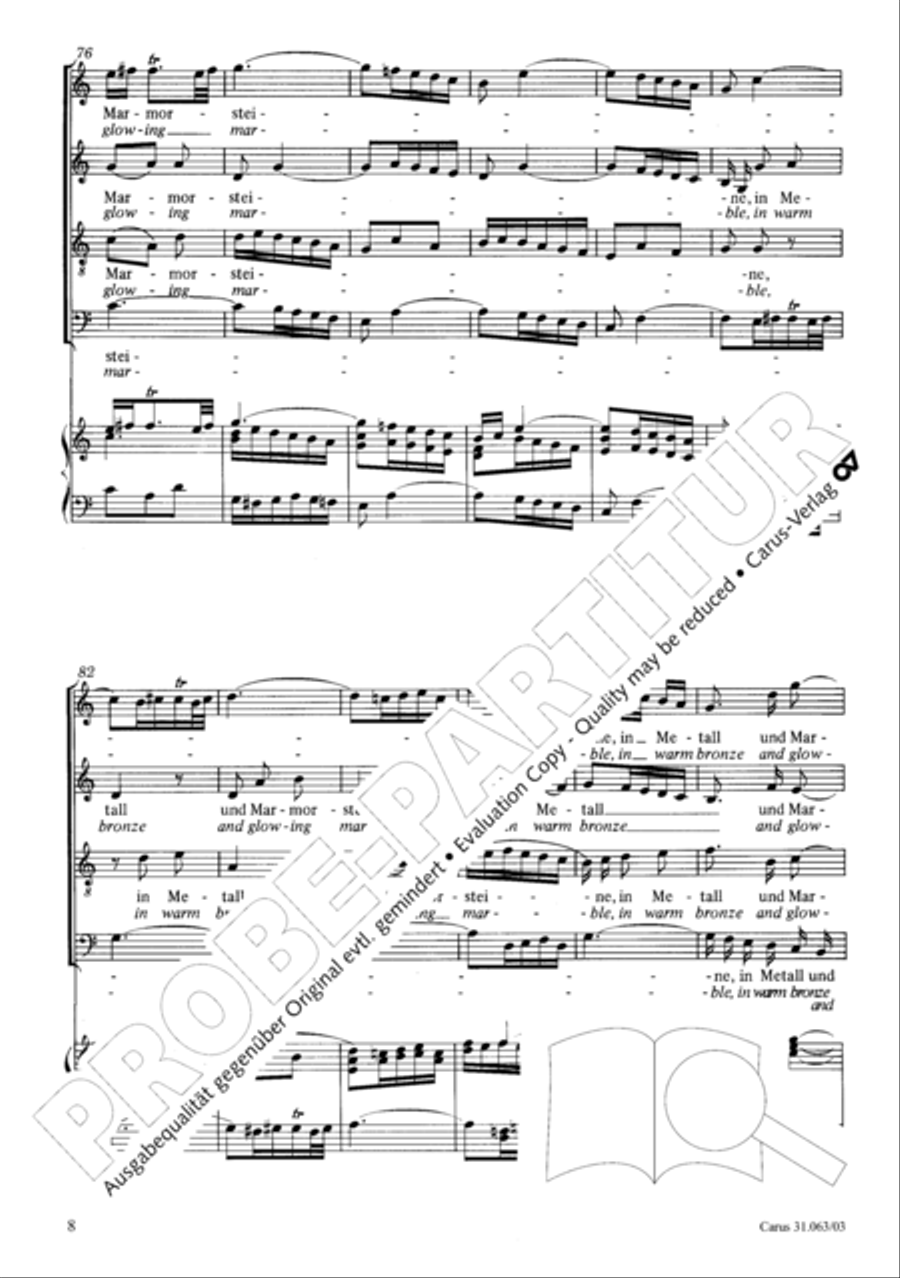 Christians, etch this blessed day (Christen, atzet diesen Tag) 4-Part scores gallery preview page 9