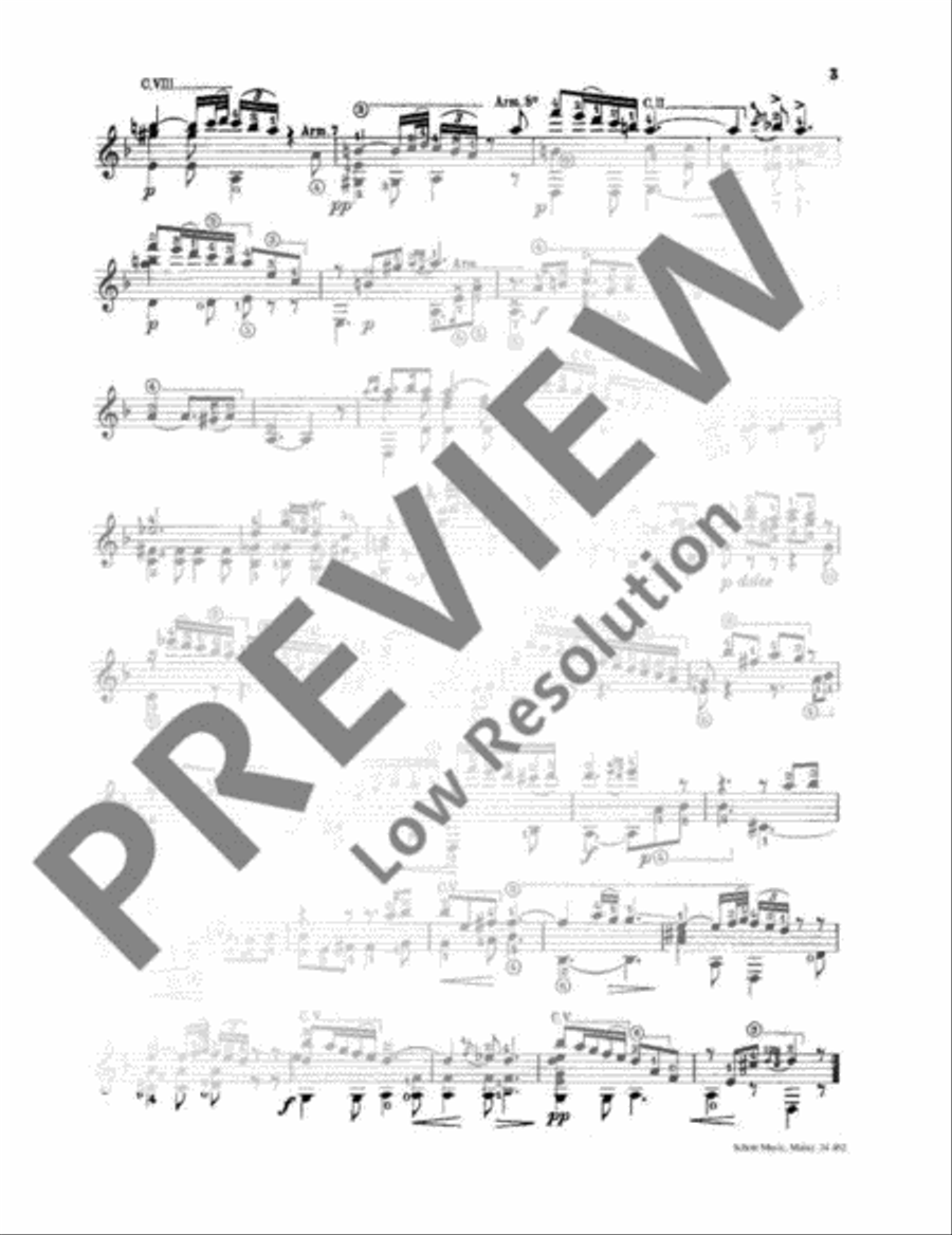 Siciliana D minor Siciliana D minor Classical Guitar scores gallery preview page 4