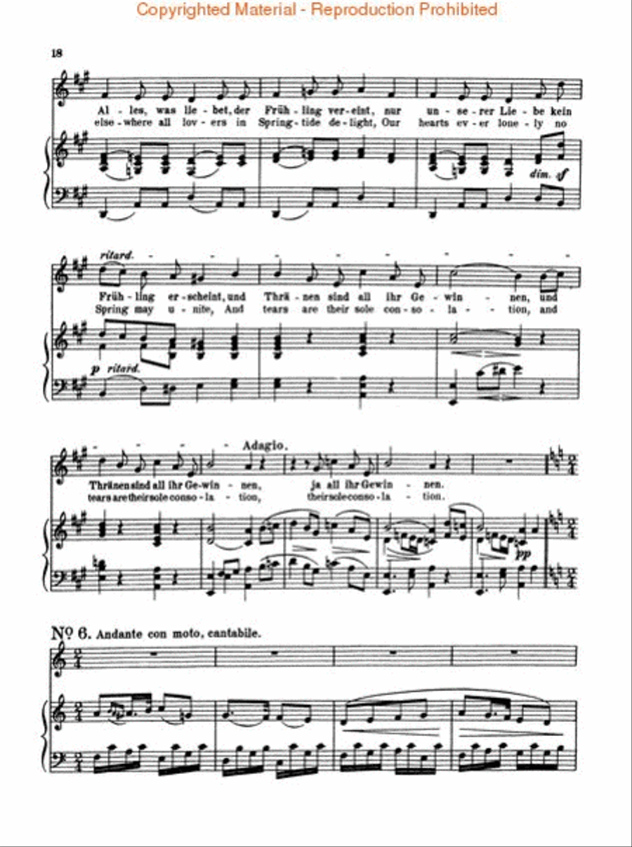 An die ferne Geliebte (To the Distant Beloved), Op. 98 Voice scores gallery preview page 4
