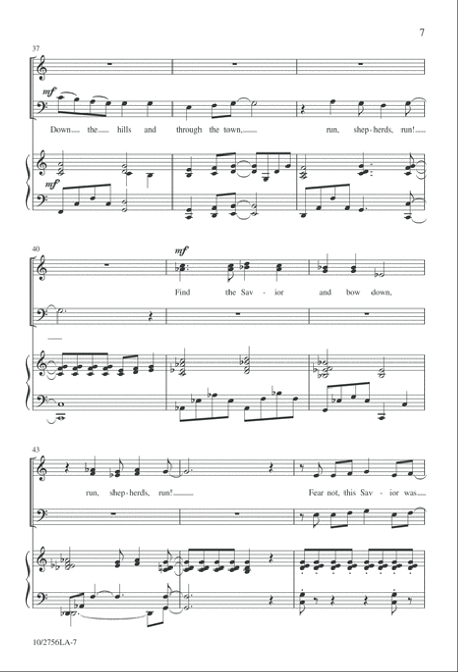 Run, Shepherds, Run 3-Part scores gallery preview page 7