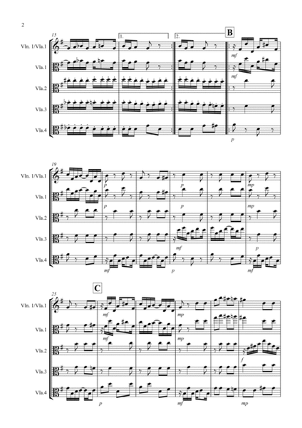 Maple Leaf Rag for Viola Quartet image number null