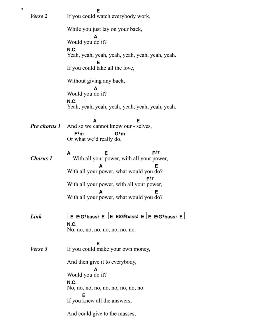 The Yeah Yeah Yeah Song Easy Guitar scores gallery preview page 2