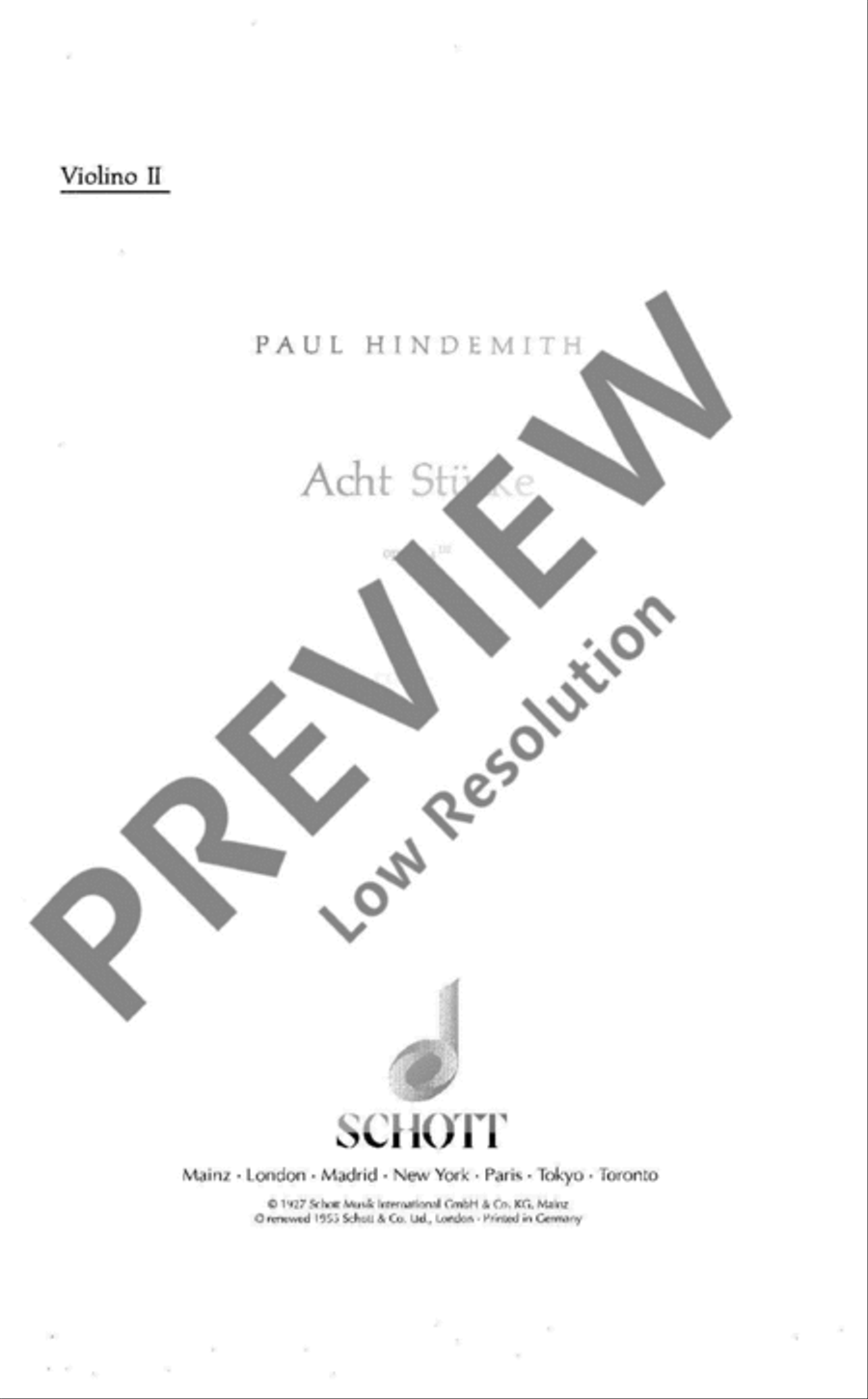 Eight Pieces Eight Pieces Violin scores gallery preview page 2