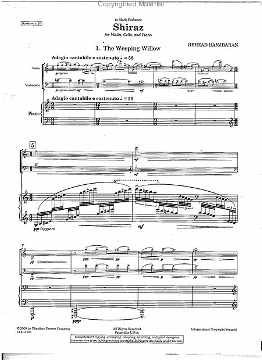 Shiraz Piano Trio scores gallery preview page 2