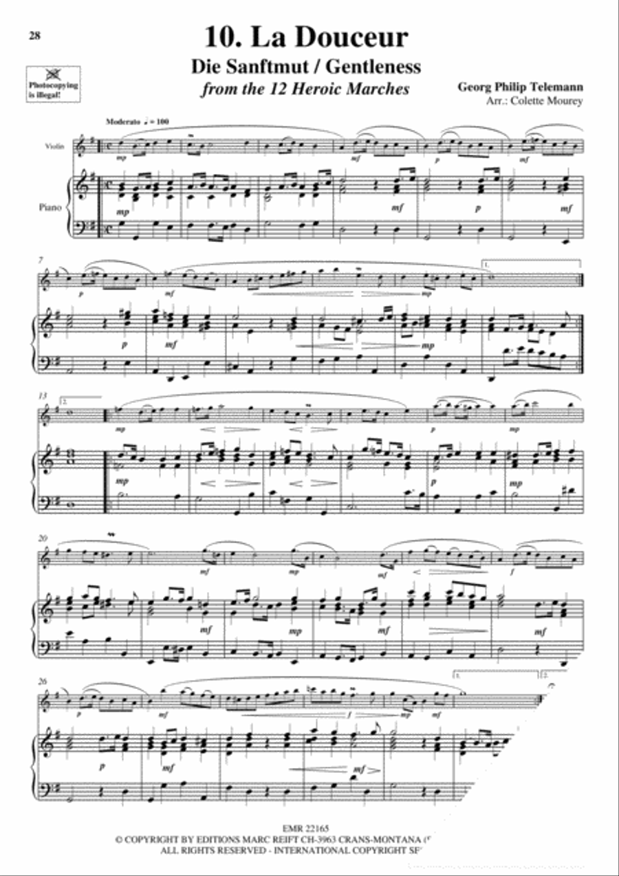 20 Greatest Slow Melodies Violin Solo scores gallery preview page 12