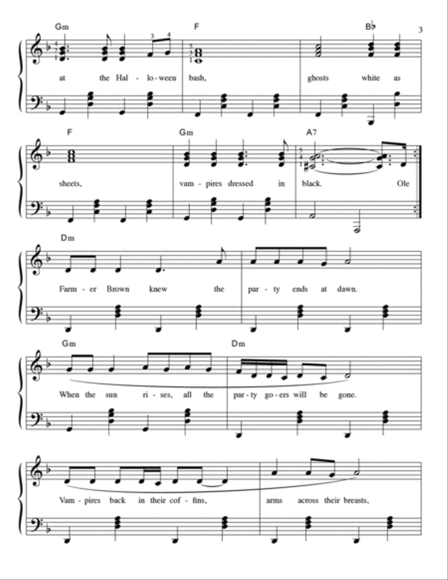 My Halloween Fun Book Level Four Piano Method scores gallery preview page 4