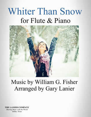 WHITER THAN SNOW (For Flute & Piano) Score and Parts