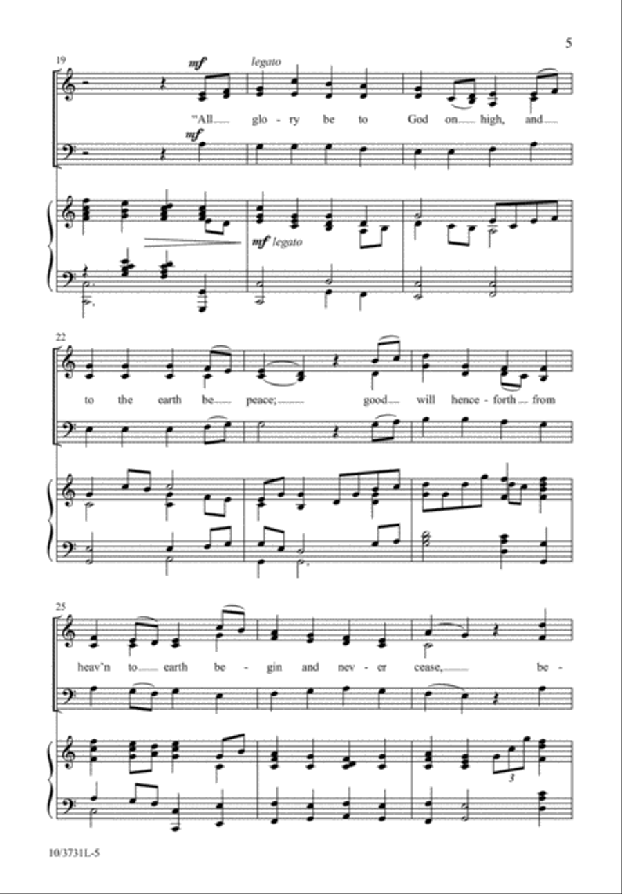Gloria! To God Sing Gloria! 3-Part scores gallery preview page 5