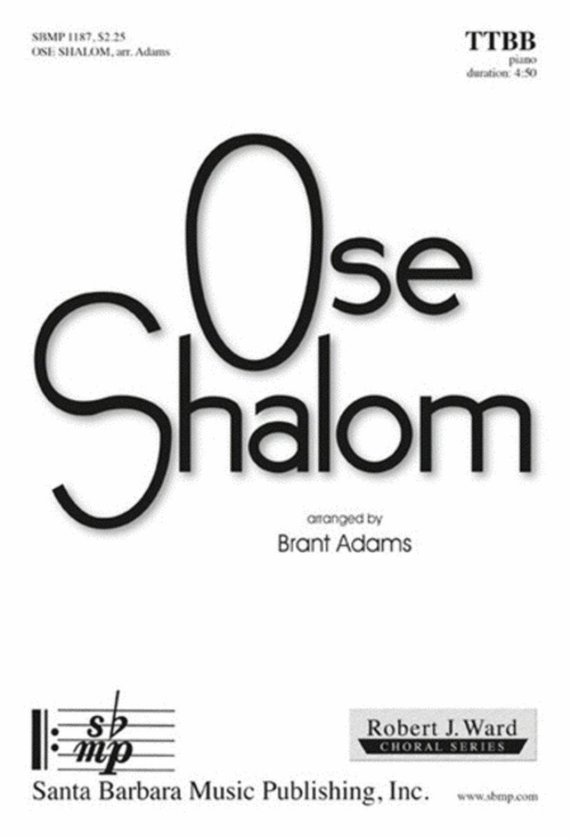 Ose Shalom - TTBB Octavo image number null