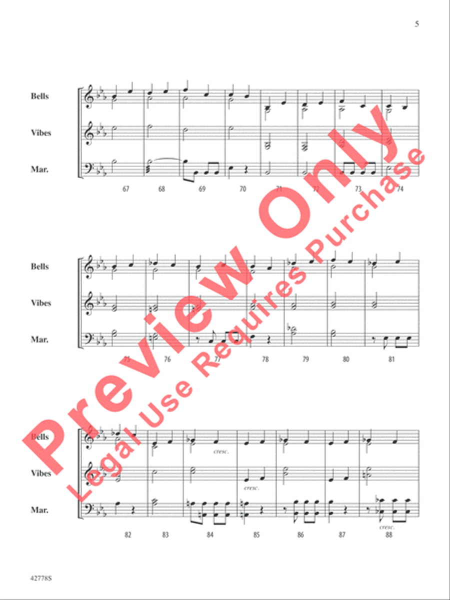 Classic Mallet Trios -- Beethoven Small Ensemble scores gallery preview page 6