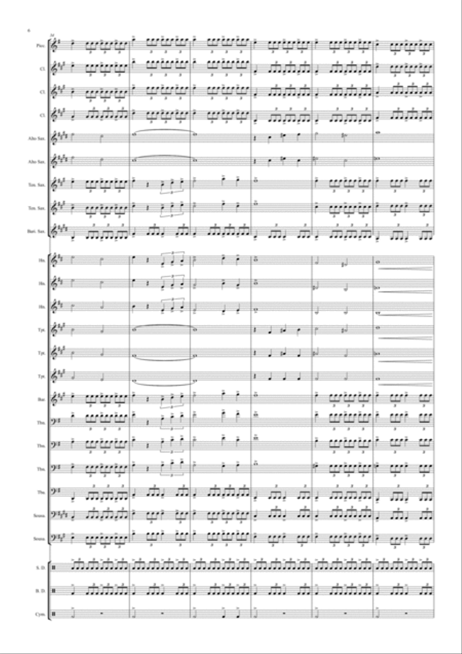 Teenage Mutant Ninja Turtles Marching Band scores gallery preview page 6