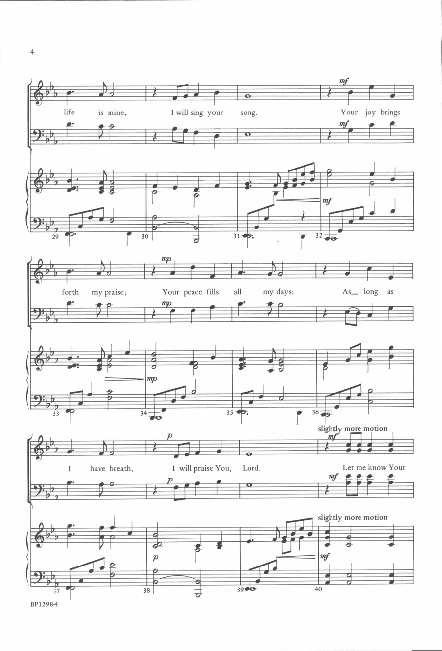 As Long As I Have Breath 4-Part scores gallery preview page 4