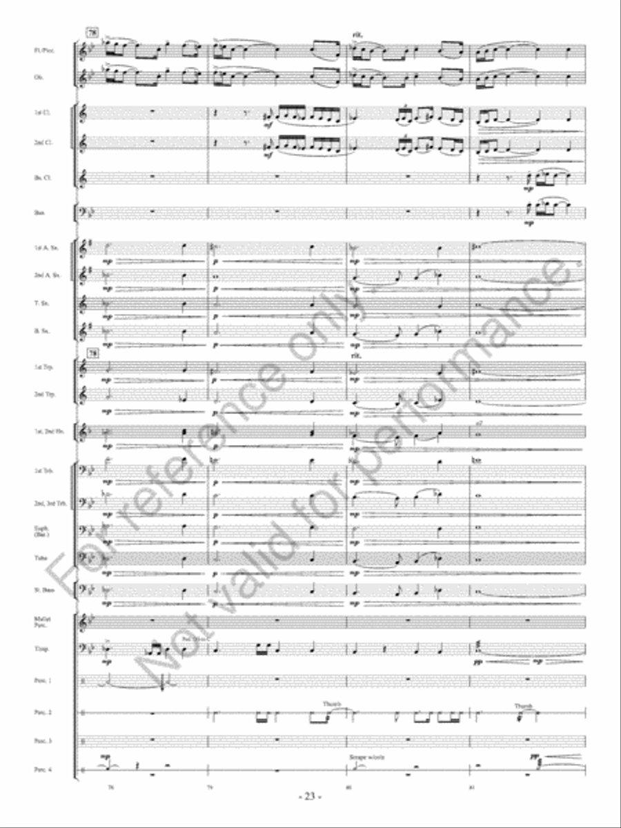 The Ocean Of Fire The Ocean Of Fire Concert Band scores gallery preview page 24