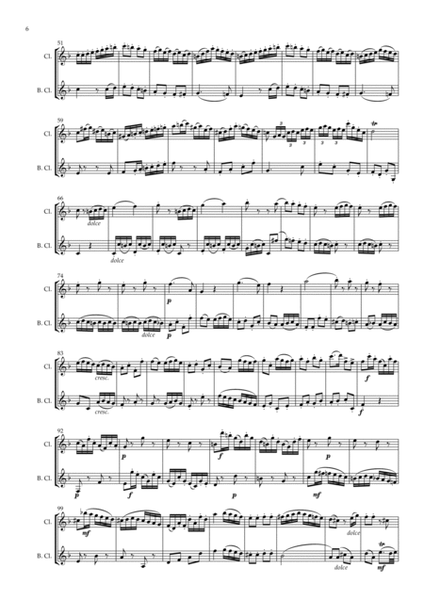 Beethoven: Wind Duet WoO 27 No.2 (Complete) - clarinet duet (2 Bbs or Bb/Bs.) image number null