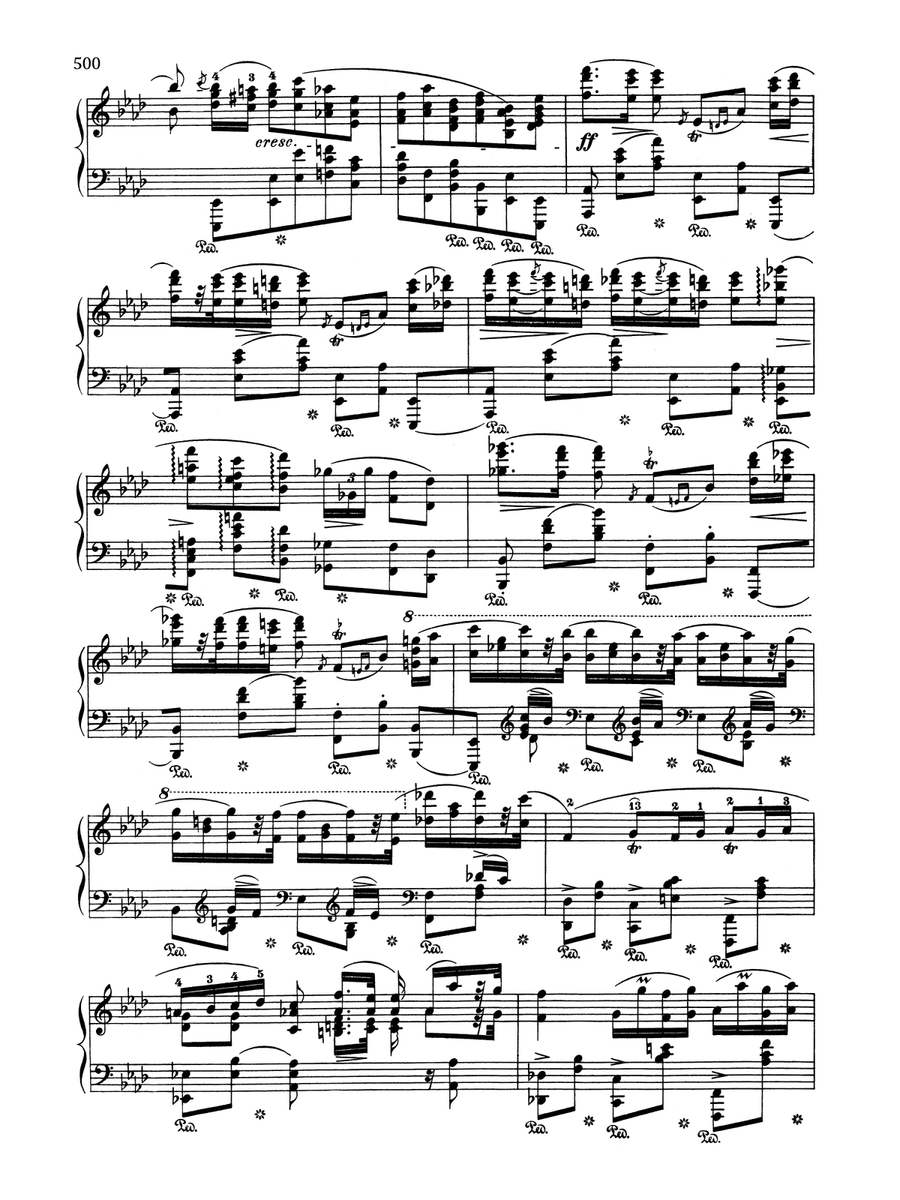 Polonaise in A-flat Major, Op. 53 Piano Solo scores gallery preview page 3