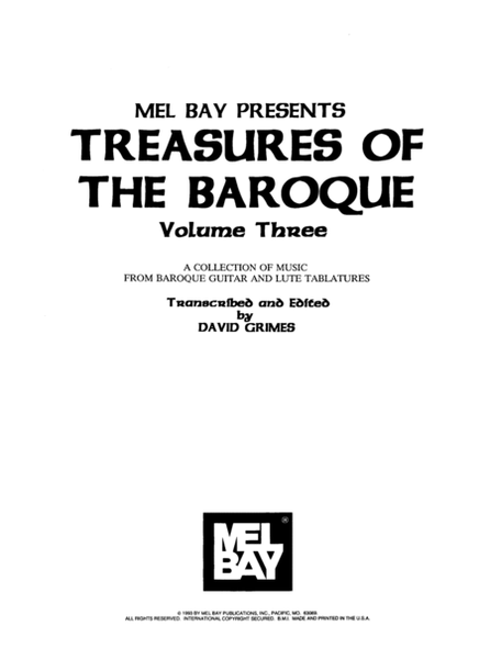 Treasures of the Baroque Volume Three