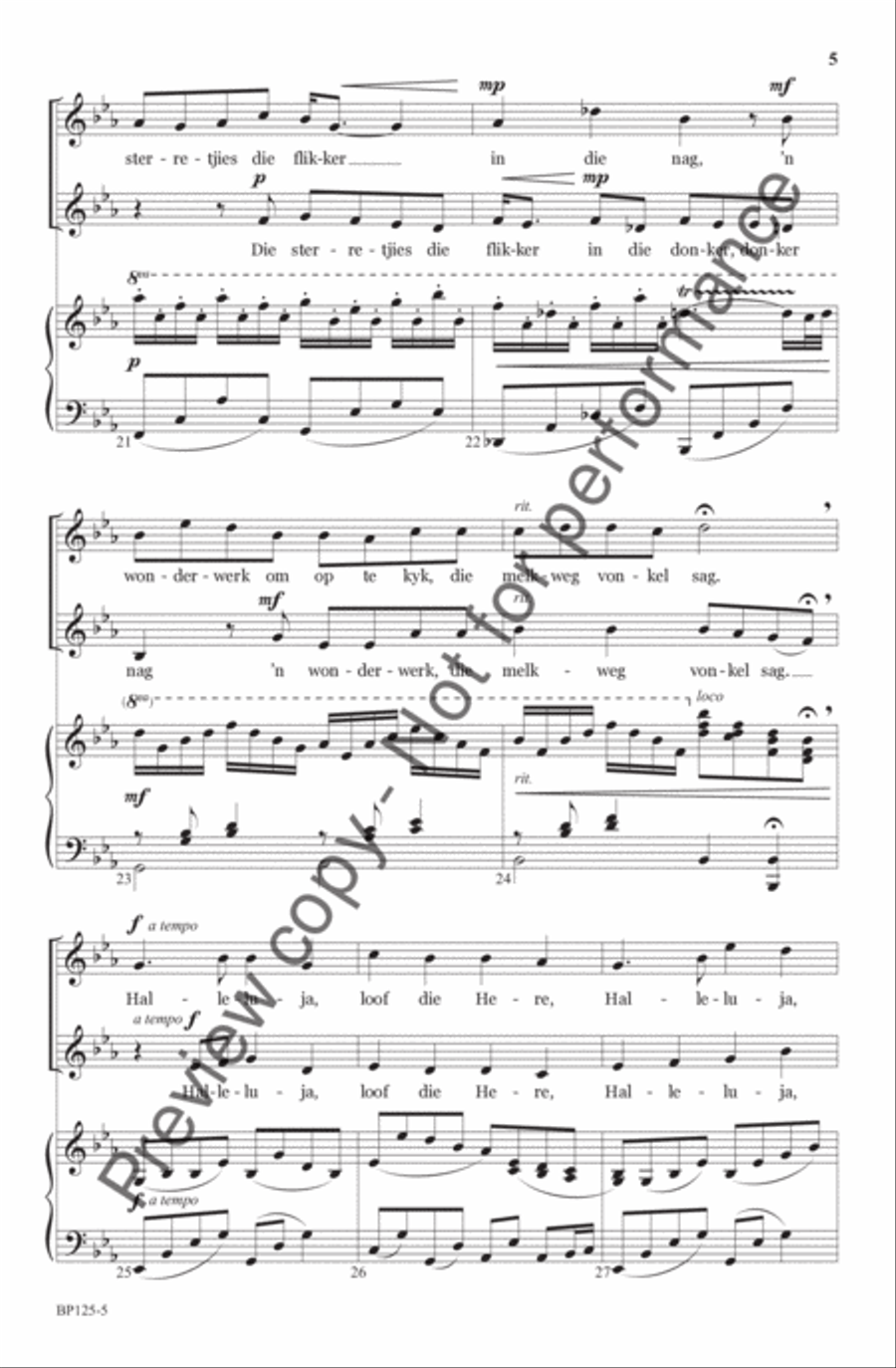 Halleluja, Loof Die Here - SA SA scores gallery preview page 6