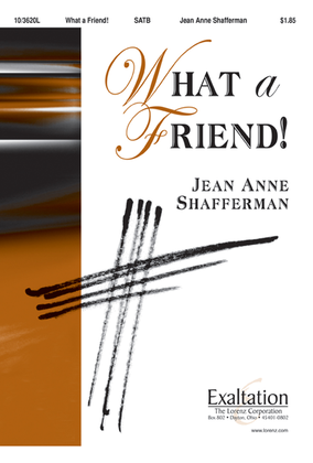 Book cover for What a Friend!