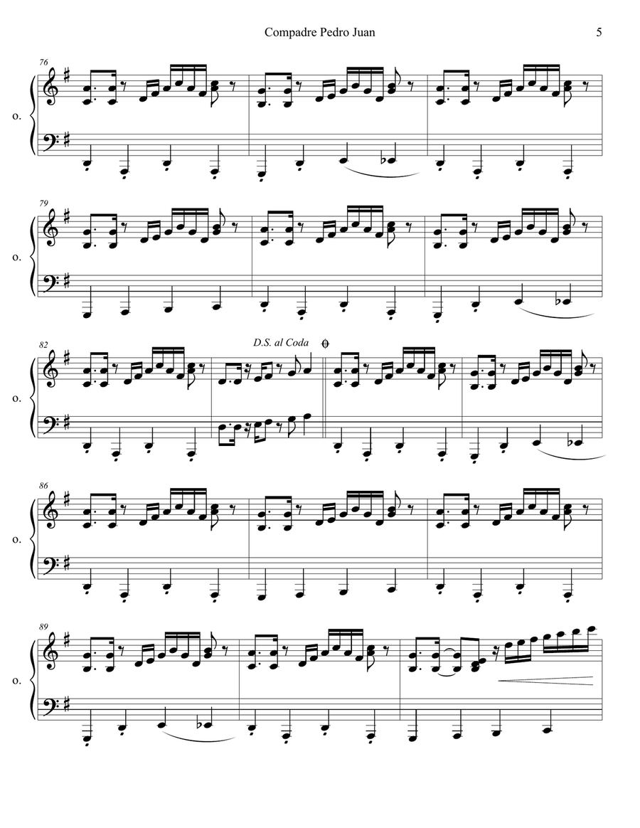 Compadre Pedro Juan Compadre Pedro Juan Piano Trio scores gallery preview page 5